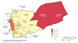 Prevalence Map: FGM in Yemen (2013, English)